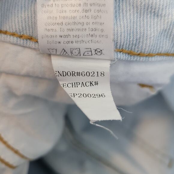 Pacsun Size L Colorblock Patchwork High Rise Straight Leg Mom Jeans Denim - Picture 6 of 9